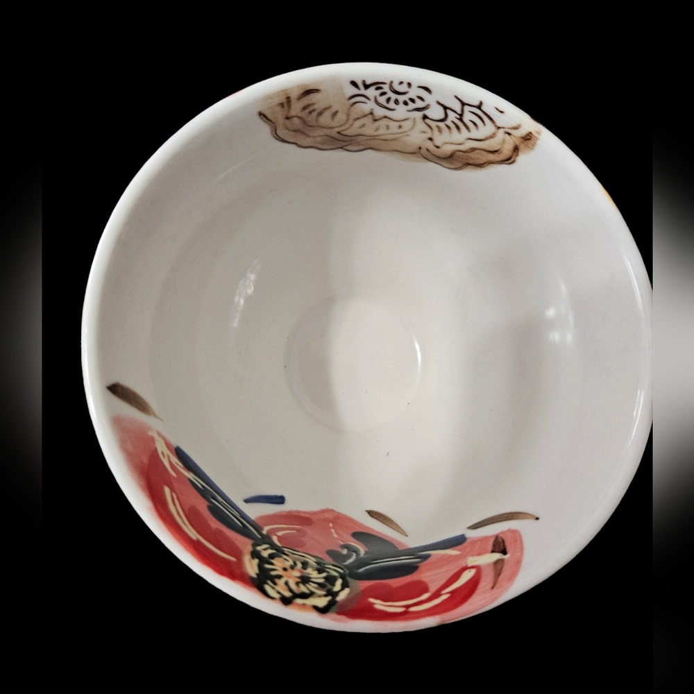 4 Grace's Teaware Pedestal Allover Floral Tea Cups Vibrant Color Coffee Soup Mug - Picture 8 of 8
